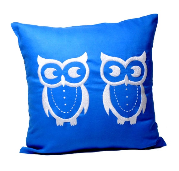 Items similar to Owls Throw Pillow Covers, Bird Decorative Pillow, Owl