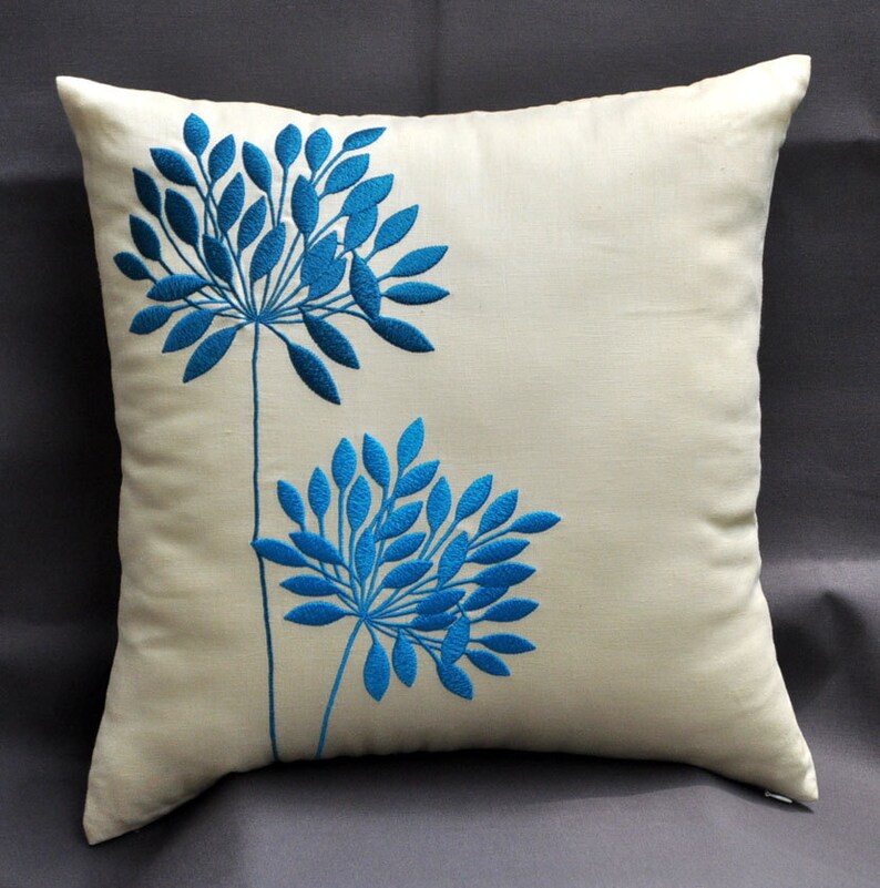 Yellow Pillow Cover Decorative Throw Pillow Cover 18x18 Teal Etsy