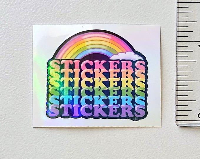 Small Holographic Rainbow Stickers Sticker Mod