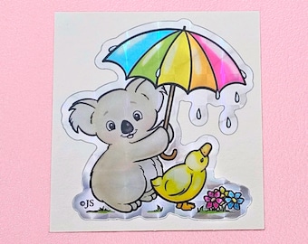 Cute Prism Koala Bear & Duckling Umbrella Sticker Mod