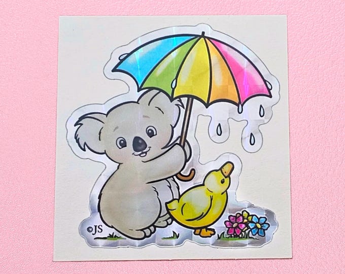 Cute Prism Koala Bear & Duckling Umbrella Sticker Mod