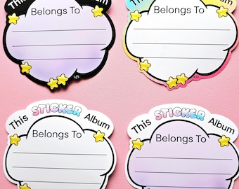 Personalized Matte Album Sticker Label - Die Cut Vinyl