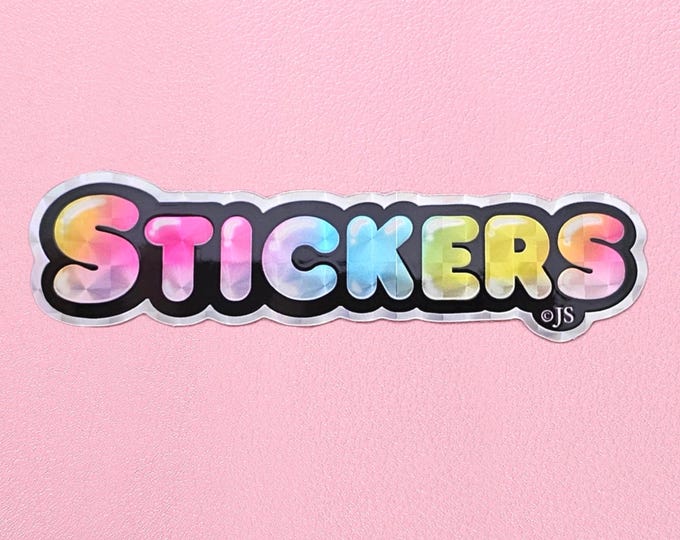 Prism Rainbow Stickers Die Cut Style Sticker