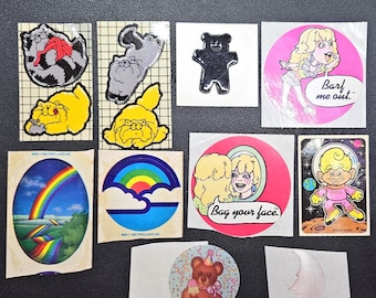 Flawed Lot of 10 Vintage 80's Assorted Stickers Mods