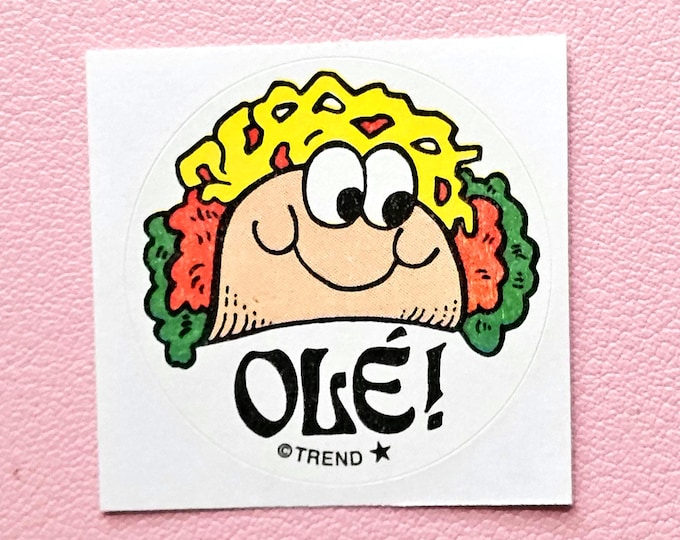 Trend Retro Taco Scratch & Sniff Sticker - T-83614 - New, Not Vintage