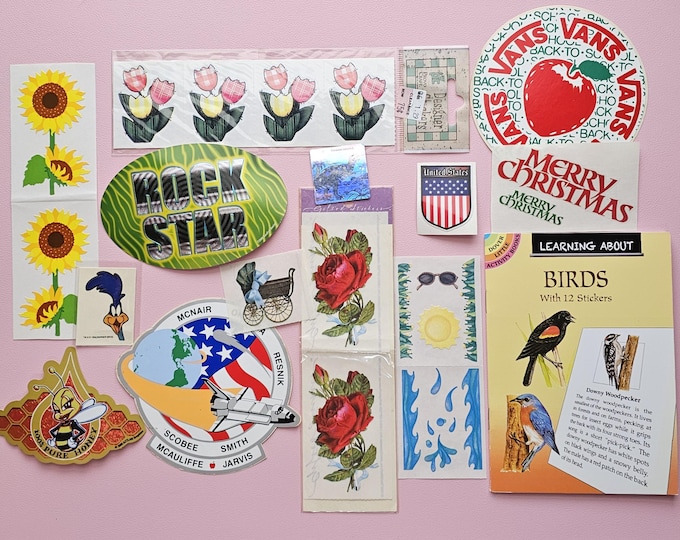 Large Lot of Vintage 80's 90's & Newer Assorted Stickers