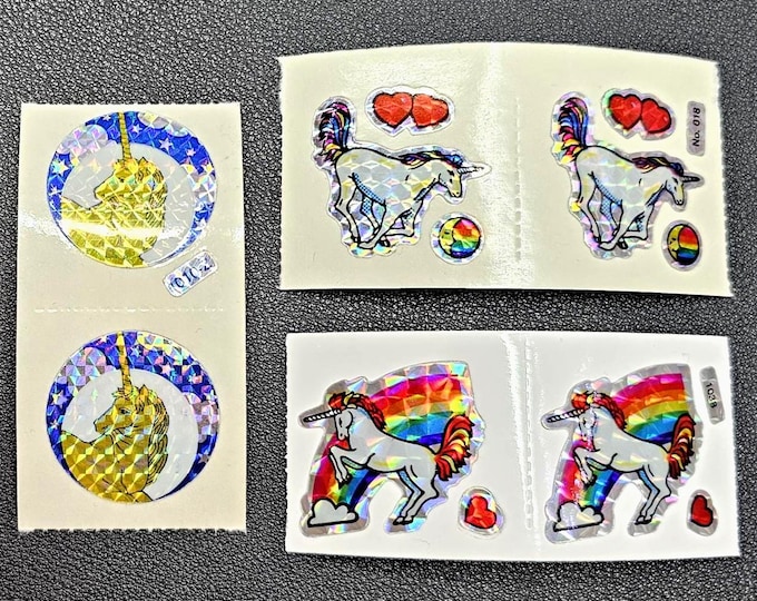Vintage 80's Prism Mini Unicorn Stickers Mod Pair - You Choose