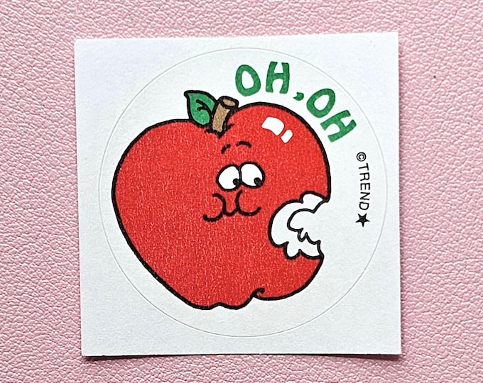 Trend Retro Juicy Apple Scratch & Sniff Sticker - T-83679 - New, Not Vintage