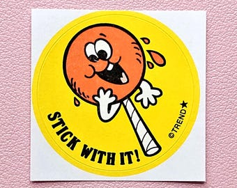 Trend Retro Lollipop Scratch & Sniff Sticker - T-83647 - New, Not Vintage