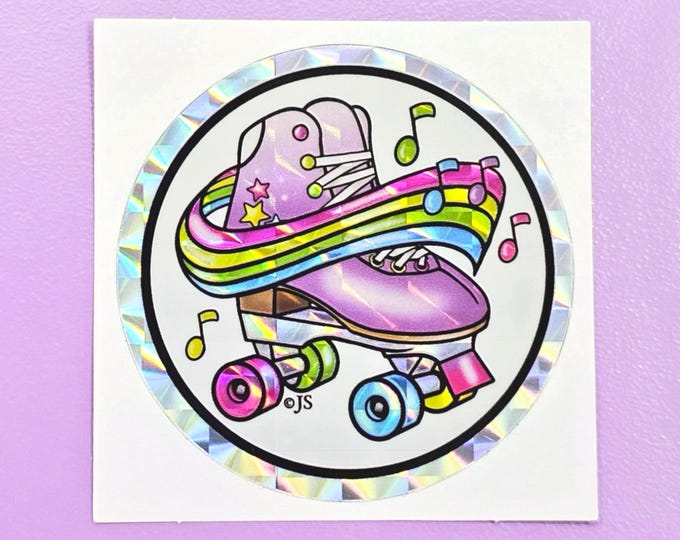 NEW! Prism Retro Roller Skate Small Sticker Mod