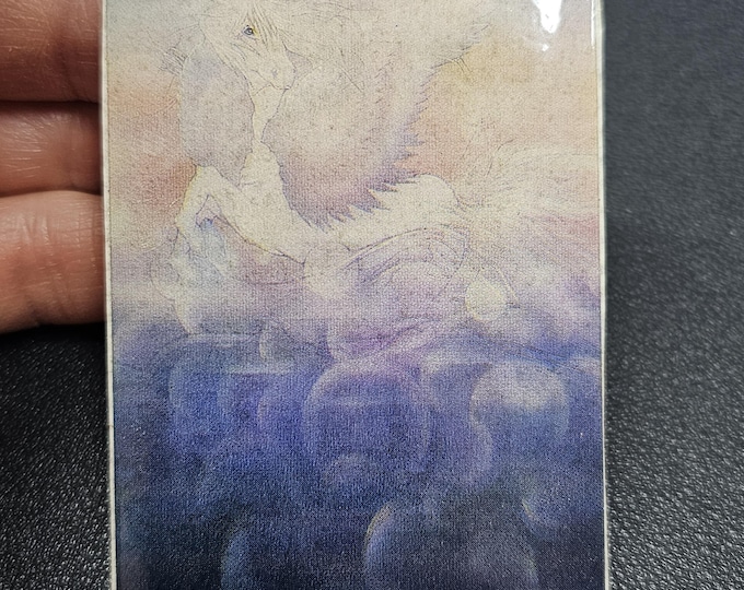 Vintage 80's Glossy Acard Stickermania Unicorn Sticker Mod