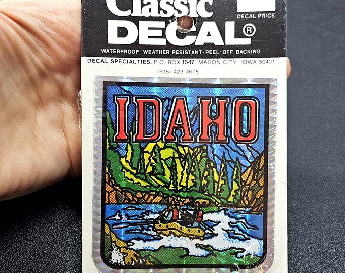 Vintage 80's Decal Specialties BJ Prism Idaho Travel Sticker Pack