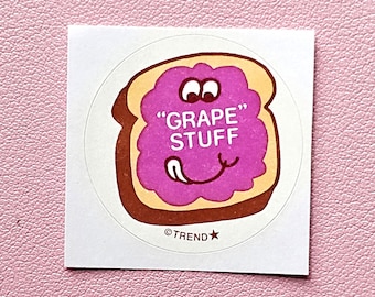 Trend Retro Grape Scratch & Sniff Sticker - T-83658 - New, Not Vintage