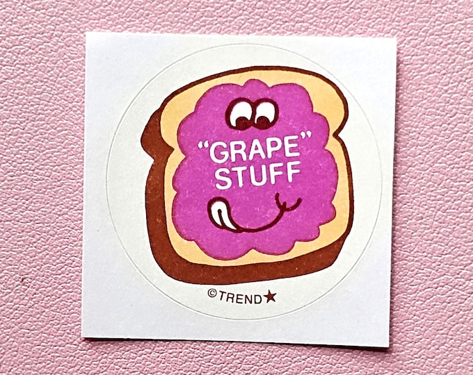 Trend Retro Grape Scratch & Sniff Sticker - T-83658 - New, Not Vintage