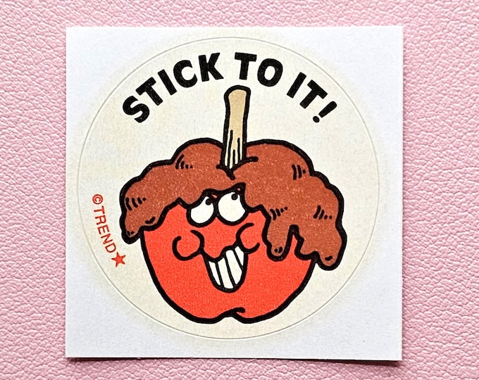 Trend Retro Caramel Apple Scratch & Sniff Sticker - T-83666 - New, Not Vintage