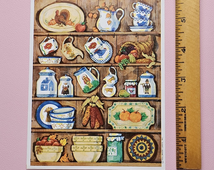 Vintage 80's or 90's Hallmark Thanksgiving Sticker Sheet