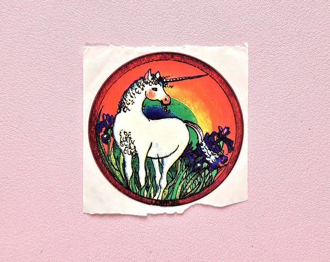 Vintage 80's Glossy RPP Unicorn Sticker Mod