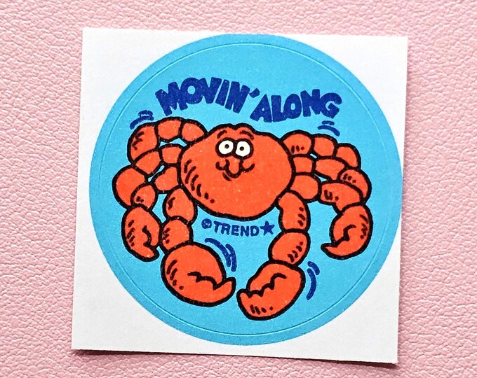 Trend Retro Crab Scratch & Sniff Sticker - T-83678 - New, Not Vintage