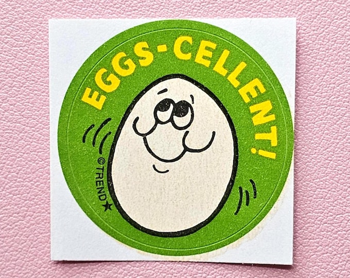 Trend Retro Egg Custard Scratch & Sniff Sticker - T-83655 - New, Not Vintage