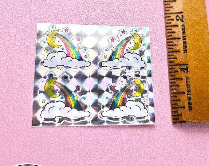 Prism Rainbow Moon Sticker Mod - Overstock Stickers