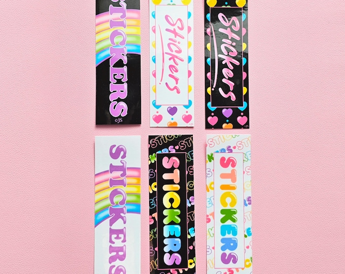 Vinyl Album or Book Spine Sticker