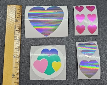 Assorted Heart Stickers - New, Not Vintage