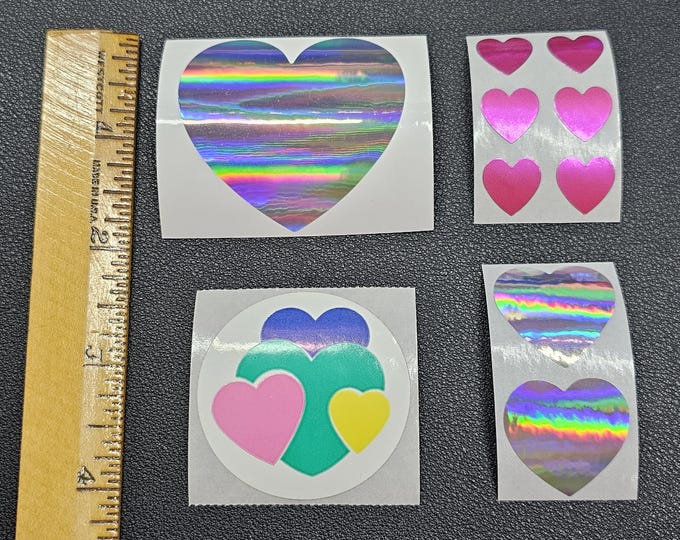 Assorted Heart Stickers - New, Not Vintage
