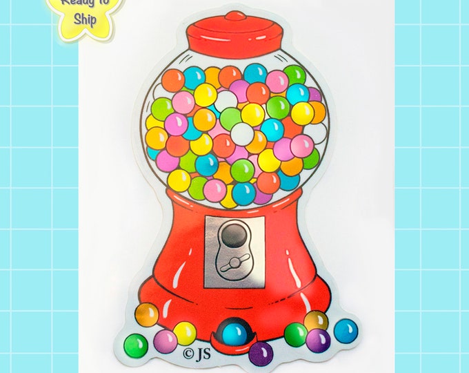 Limited Edition Foil Gumball Machine Sticker | Waterproof