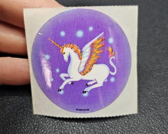 Vintage 80's Sky Ent Unicorn Pegasus Sticker Mod