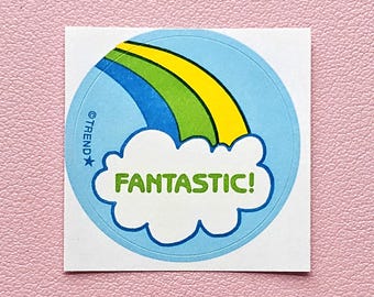 Trend Retro Rainbow Scratch & Sniff Sticker - T-83641 - New, Not Vintage