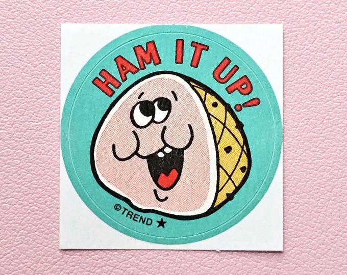 Trend Retro Ham Scratch & Sniff Sticker - T-83609 - New, Not Vintage