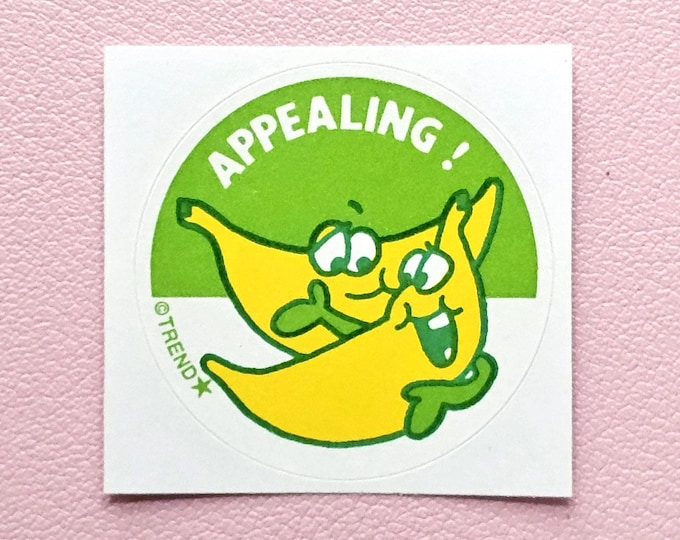 Trend Retro Banana Scratch & Sniff Sticker - T-83650 - New, Not Vintage