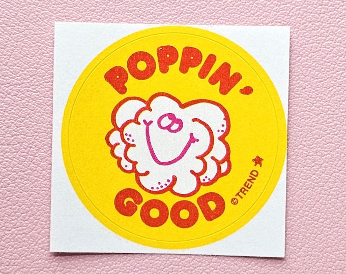 Trend Retro Popcorn Scratch & Sniff Sticker - T-83616 - New, Not Vintage