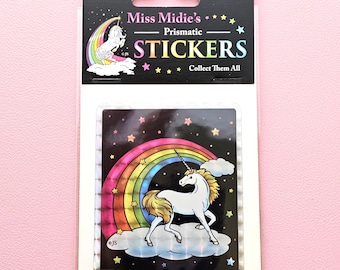 Prism Midnight Rainbow Unicorn Sticker w Collectible Pack