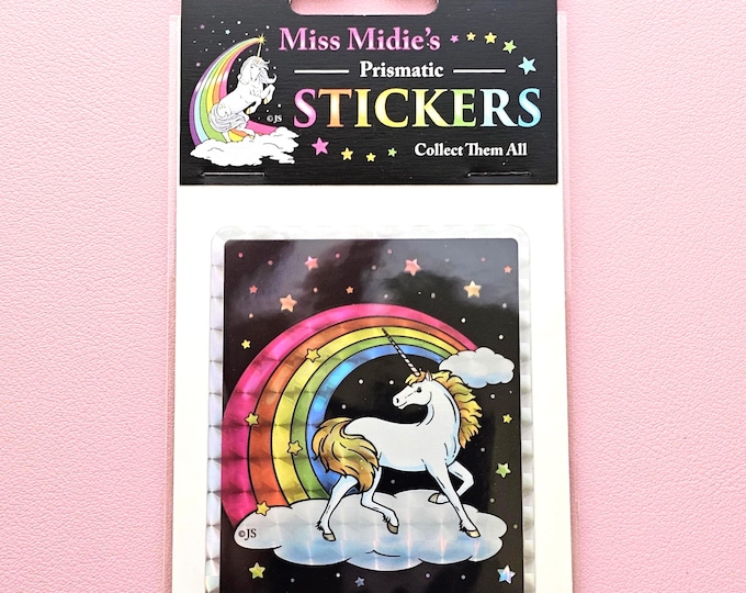 Prism Midnight Rainbow Unicorn Sticker w Collectible Pack
