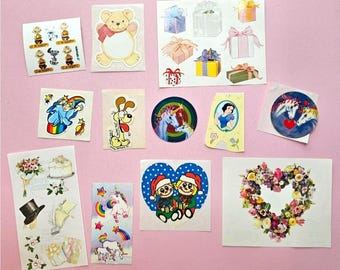 Lot of Vintage 80's & 90's Stickers