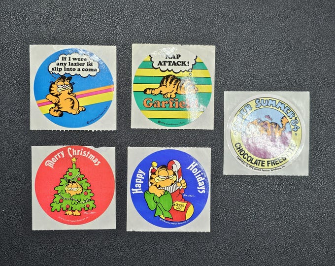 Vintage 80's Garfield Sticker Mod - U Choose