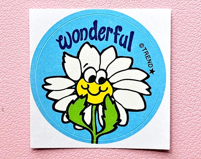 Trend Retro Flower Scratch & Sniff Sticker - T-83670 - New, Not Vintage