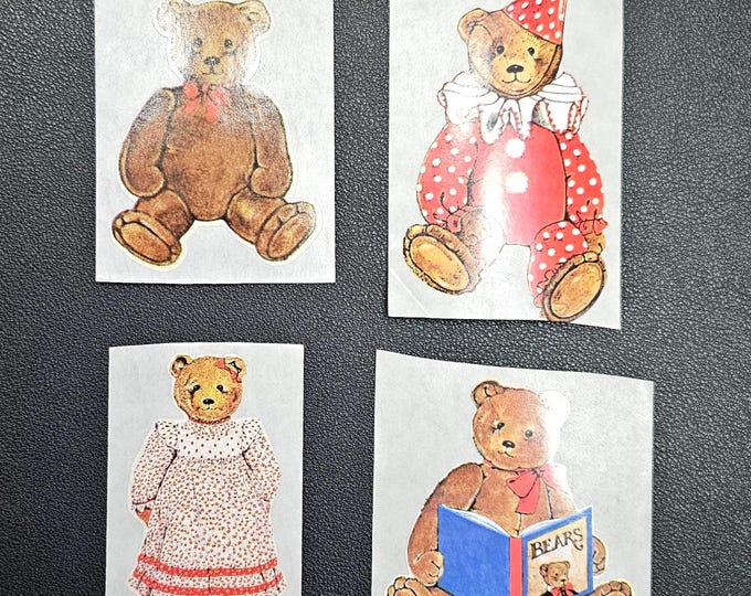 Vintage 80's Bear Sticker Mod - U Choose
