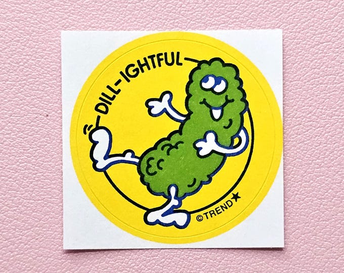Trend Retro Dill Pickle Scratch & Sniff Sticker - T-83605 - New, Not Vintage