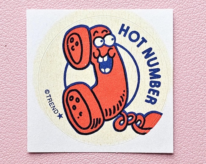 Trend Retro Phone Scratch & Sniff Sticker - T-83660 - New, Not Vintage