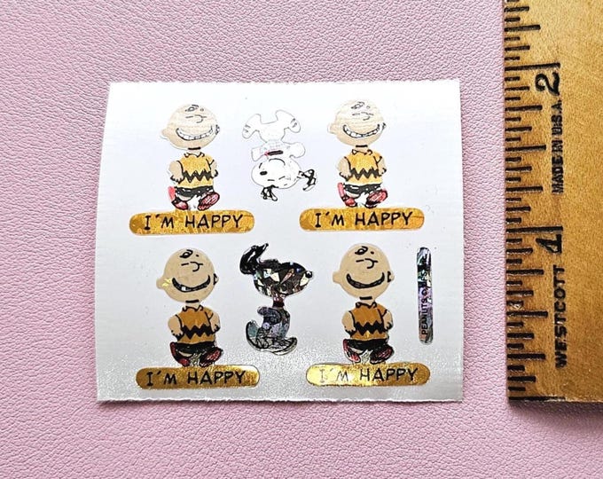 Vintage 80's Stickermagic PRISM Snoopy Peanuts Sticker Mod