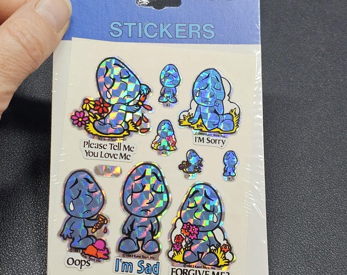 Vintage 80's Prism Decal Specialties BJ Sad Moodies Sticker Pack
