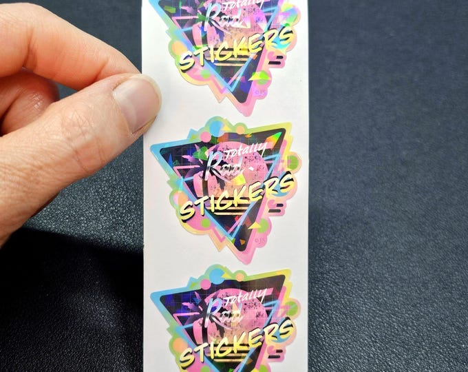 Totally Rad Stickers Prism Sticker Strip