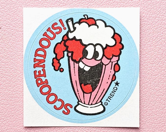 Trend Retro Soda Scratch & Sniff Sticker - T-83645 - New, Not Vintage