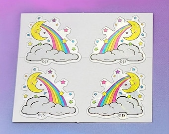 Prism Rainbow Moons Stickers Mod | Waterproof