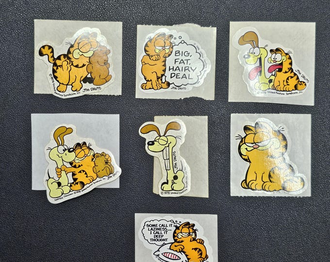 Vintage 80's Garfield Sticker Mod - U Choose