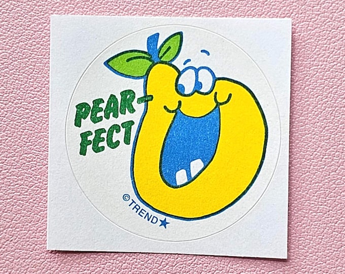 Trend Retro Pear Scratch & Sniff Sticker - T-83681 - New, Not Vintage