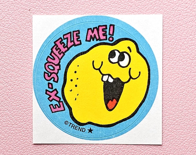 Trend Retro Lemon Juice Scratch & Sniff Sticker - T-83606 - New, Not Vintage
