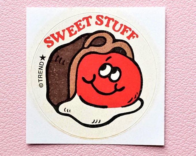 Trend Retro Chocolate Cherry Scratch & Sniff Sticker - T-83710 - New, Not Vintage